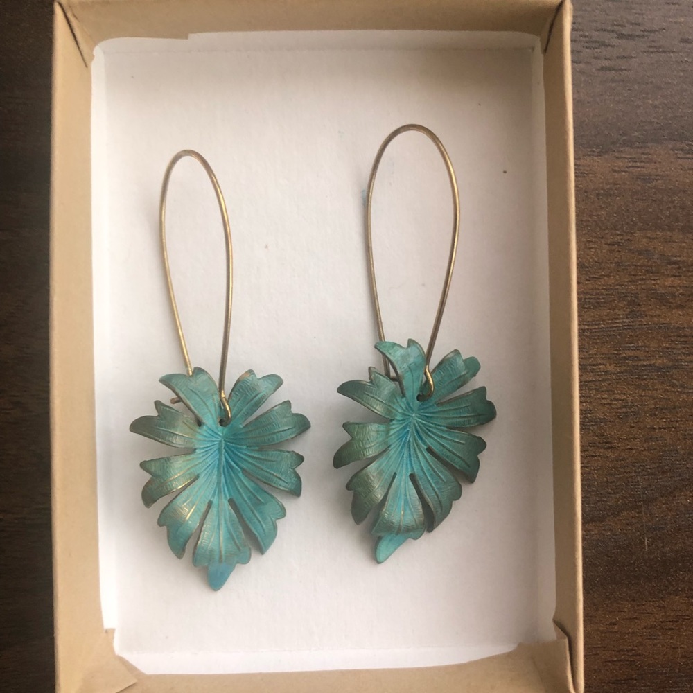 We Dream In Color Leaf Earrings